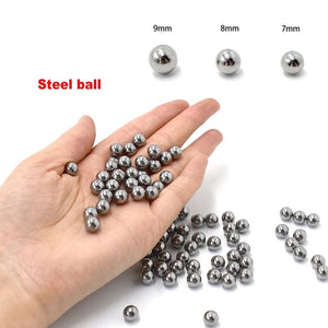Tan 100 Pieces of  High Carbon Slingshot Steel Ammo Ball of 6 mm / 7 mm / 8 mm / 9mm / 10 mm / 11mm / 12mm - Outdoor Shooting Slingshot Accessories INDIAN SLINGSHOT