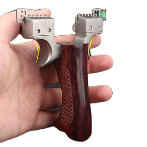 Rosy Brown New Wooden Handle Fast Pressure Powerful Slingshot INDIAN SLINGSHOT