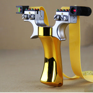 Dim Gray Slingshot New Upgrade Press Laser Infrared Target Shooting Launcher New Catapult Toys INDIAN SLINGSHOT