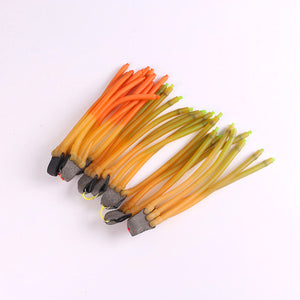 White Smoke 6-Strand Double Layer Falcon Fishing Slingshot Rifle Rubber Bands INDIAN SLINGSHOT