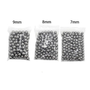 Slate Gray 100 Pieces of  High Carbon Slingshot Steel Ammo Ball of 6 mm / 7 mm / 8 mm / 9mm / 10 mm / 11mm / 12mm - Outdoor Shooting Slingshot Accessories INDIAN SLINGSHOT