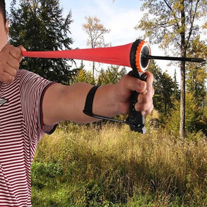 Dim Gray Mini Pocket Cup Slingshot with Strong Latex MARKSMAN