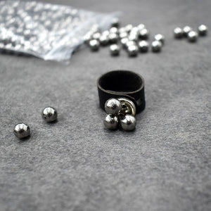 Light Slate Gray Steel Ball Bag + Strong Magnetic Ring Combination Professional Shooting Slingshot Accessories INDIAN SLINGSHOT