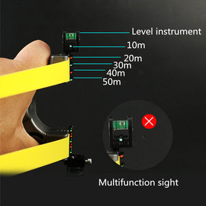 Black Double Screw Grey Resin High Precision Laser Slingshot Outdoor Resistant Portable Target Shooting Slingshot SLINGSTER