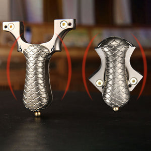 Black New Mermaid Tail Folding Slingshot MARKSMAN