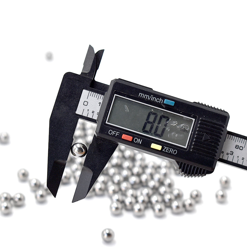 Light Gray 100 Pieces of  High Carbon Slingshot Steel Ammo Ball of 6 mm / 7 mm / 8 mm / 9mm / 10 mm / 11mm / 12mm - Outdoor Shooting Slingshot Accessories INDIAN SLINGSHOT