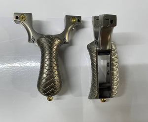 Gray New Mermaid Tail Folding Slingshot MARKSMAN