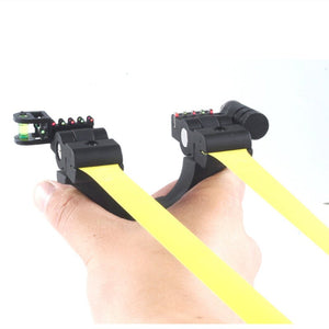 Laser Slingshot High Precision Catapult Flat Rubber Band Slingshot High Precision Outdoor Target Shooting Slingshot Laser Aiming - INDIAN SLINGSHOT