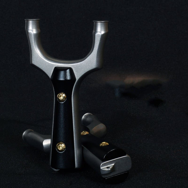Metal Predator Free Flat Rubber Band Slingshot Precision Stainless Steel Outdoor Target Shooting Competitive Toy Catapult Slingshot - INDIAN SLINGSHOT