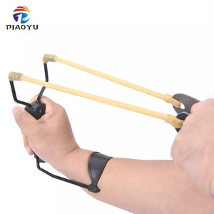 Metal Wrist Slingshot Folding Outdoor Hunting Slingshot with Rubber Band - INDIAN SLINGSHOT