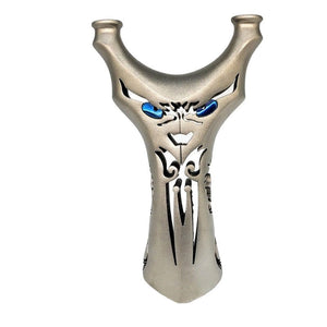 Monster Flat Leather Slingshot Precision Stainless Steel Recurve Powerful Catapult Target Shooting Game Powerful Catapult - INDIAN SLINGSHOT