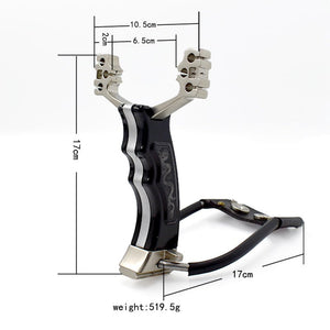 Multifunctional outdoor hunting powerful high quality hunting fish slingshot with flashlight and rubber band - INDIAN SLINGSHOT