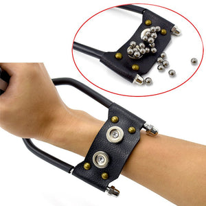 Multifunctional outdoor hunting powerful high quality hunting fish slingshot with flashlight and rubber band - INDIAN SLINGSHOT