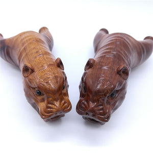 New Desert Iron Solid wood Slingshot Bionic Handle Flying Tiger Copper Head CNC Collection Competitive Slingshot - INDIAN SLINGSHOT