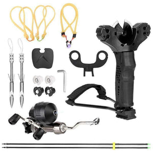 Antique White High Precision Multifunctional Integrated Archery Fish Slingshot Set MARKSMAN