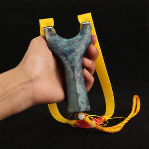 Black New High Quality Copper Head Straight Recurve Flying Tiger Outdoor Curing Wooden Slingshot MARKSMAN