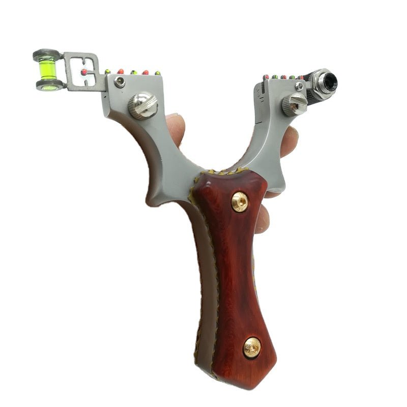 New high-quality infrared laser aiming 304 stainless steel slingshot flat leather Fast Outdoor Shooting Hunting Sports - INDIAN SLINGSHOT