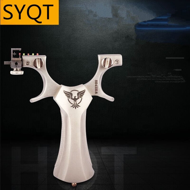 New High Quality Stainless Steel Slingshot Outdoor Optical Fiber Sighting Professional Shooting Target Shooting Competitive - INDIAN SLINGSHOT