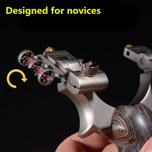 New Slingshot Stainless Steel Mechanical Aiming Point High-Grade Outdoor Suitable For Novice Adjustable Bow Target Shooting - INDIAN SLINGSHOT