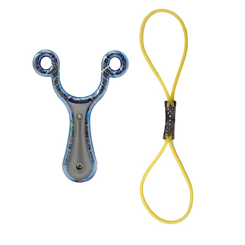 New Stainless Steel High Quality Slingshot with Flat Rubber Band Outdoor Competitive Shooting Catapult - INDIAN SLINGSHOT