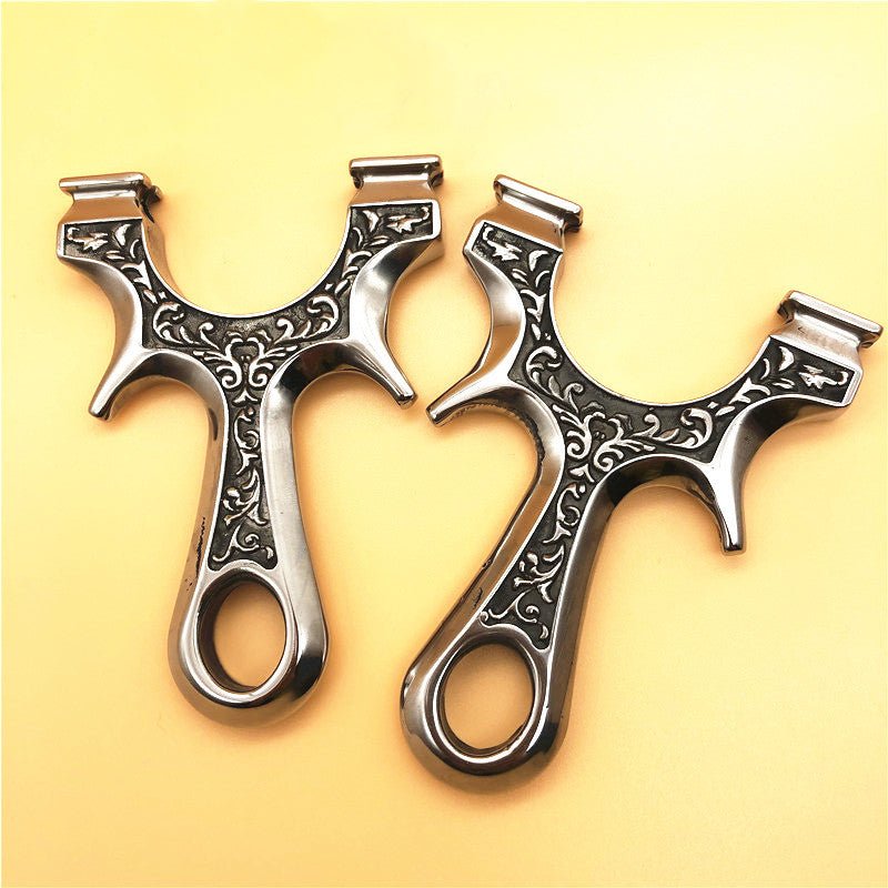 New Stainless Steel Titanium Steel Slingshot Marble Outdoor Shooting Target Shooting High Power Catapult Competitive Sports - INDIAN SLINGSHOT