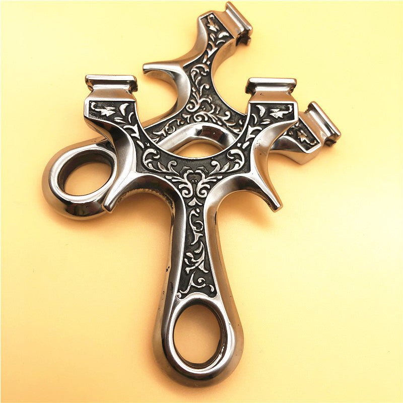 New Stainless Steel Titanium Steel Slingshot Marble Outdoor Shooting Target Shooting High Power Catapult Competitive Sports - INDIAN SLINGSHOT
