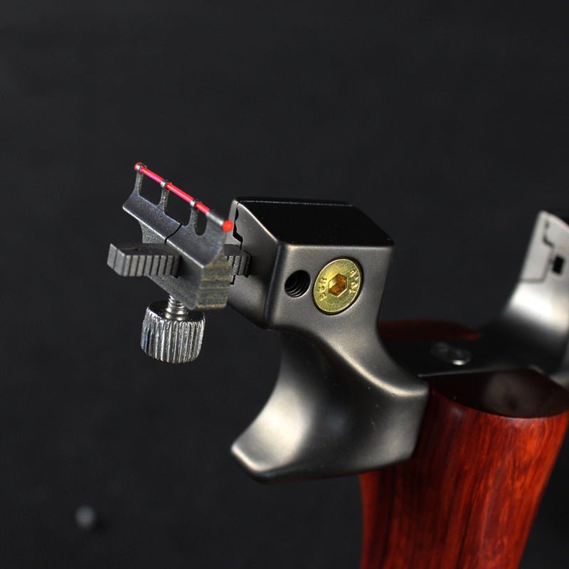 New Titanium Alloy Rubber Band Fast Pressing Free Flat Rubber Band Slingshot High Precision Outdoor Target Shooting Catapult Slingshot - INDIAN SLINGSHOT