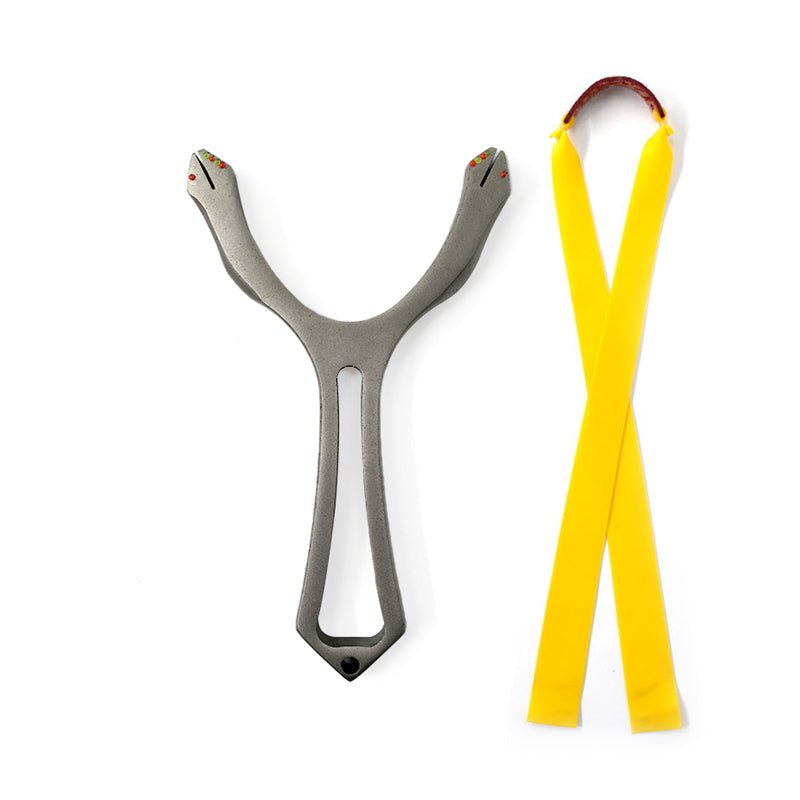 Novice Outdoor Stainless Steel slingshots Rubber Band Hunting Slingshot - INDIAN SLINGSHOT