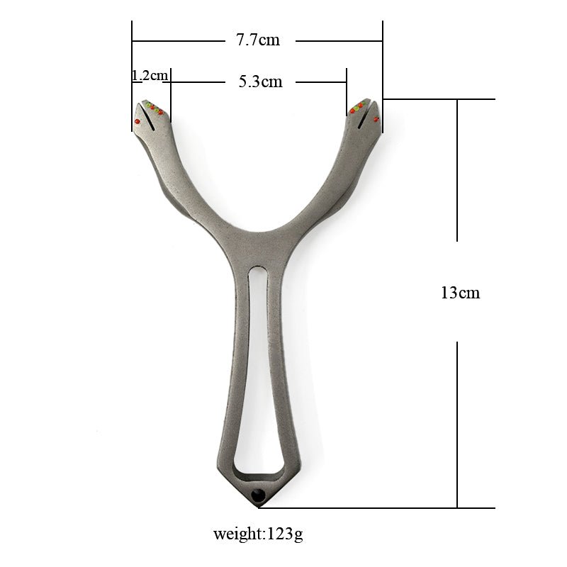 Novice Outdoor Stainless Steel slingshots Rubber Band Hunting Slingshot - INDIAN SLINGSHOT