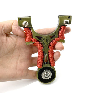 Outdoor Alloy Metal Shooting Catapult Slingshot Set Powerful Hunting Shooting Slingshot Set - INDIAN SLINGSHOT