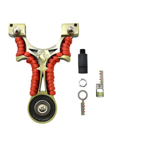 Outdoor Alloy Metal Shooting Catapult Slingshot Set Powerful Hunting Shooting Slingshot Set - INDIAN SLINGSHOT