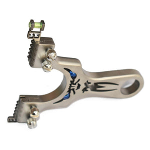 Outdoor Hunting Shooting Stainless Steel Double Screw Metal Slingshot - INDIAN SLINGSHOT