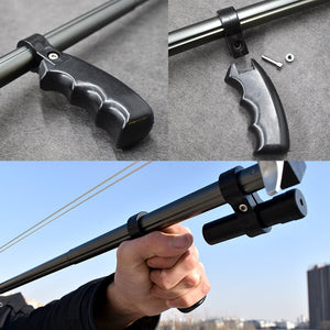 Outdoor new multifunctional retractable small long rod slingshot for hunting and shooting fish - INDIAN SLINGSHOT