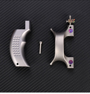 Outdoor sports hunting slingshot titanium alloy slingshot powerful flat rubber band precision slingshot outdoor sports - INDIAN SLINGSHOT