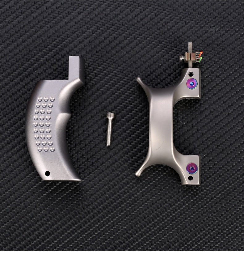 Outdoor sports hunting slingshot titanium alloy slingshot powerful flat rubber band precision slingshot outdoor sports - INDIAN SLINGSHOT