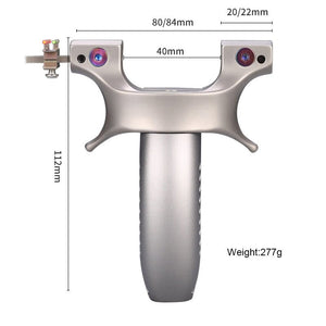 Outdoor sports hunting slingshot titanium alloy slingshot powerful flat rubber band precision slingshot outdoor sports - INDIAN SLINGSHOT