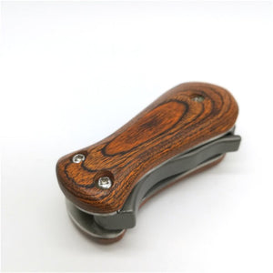 Pass The Security Check Stainless Steel Folding Portable Bow Flat Rubber Band Metalware Powerful Slingshot Catapult Shooting - INDIAN SLINGSHOT