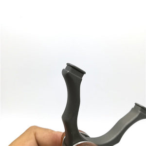 Pass The Security Check Stainless Steel Folding Portable Bow Flat Rubber Band Metalware Powerful Slingshot Catapult Shooting - INDIAN SLINGSHOT