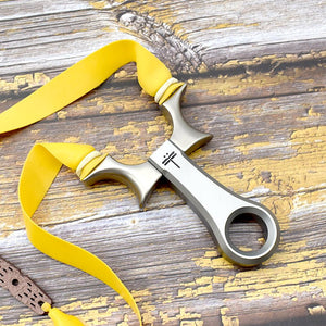 Piaoyu Professional Hunting Slingshot Powerful High Quality titanium alloy Catapult with Flat Rubber Band Shooting Sling Shot - INDIAN SLINGSHOT
