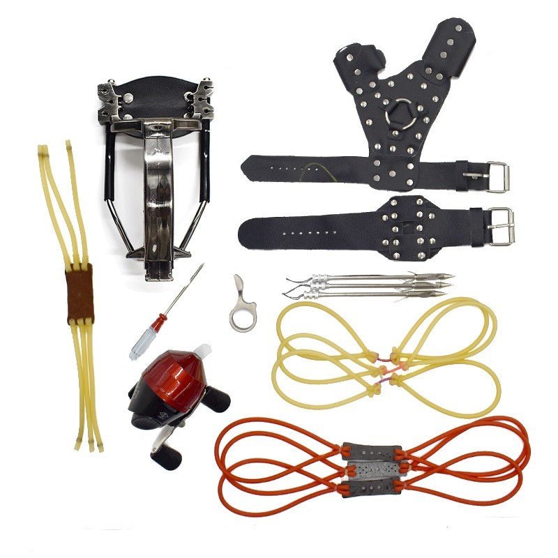 Portable fishing shooting slingshot package high-quality outdoor hunting slingshot - INDIAN SLINGSHOT