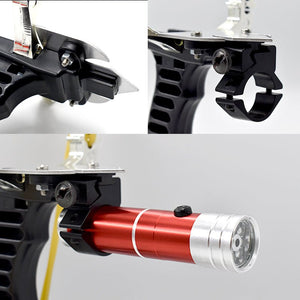 powerful resin slingshot set with fishing reel outdoor hunting and shooting fish professional slingshot set - INDIAN SLINGSHOT