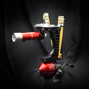 powerful resin slingshot set with fishing reel outdoor hunting and shooting fish professional slingshot set - INDIAN SLINGSHOT
