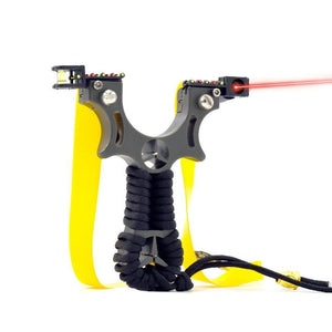 Powerful slingshot black resin shooting fish outdoor hunting slingshot with rubber band - INDIAN SLINGSHOT