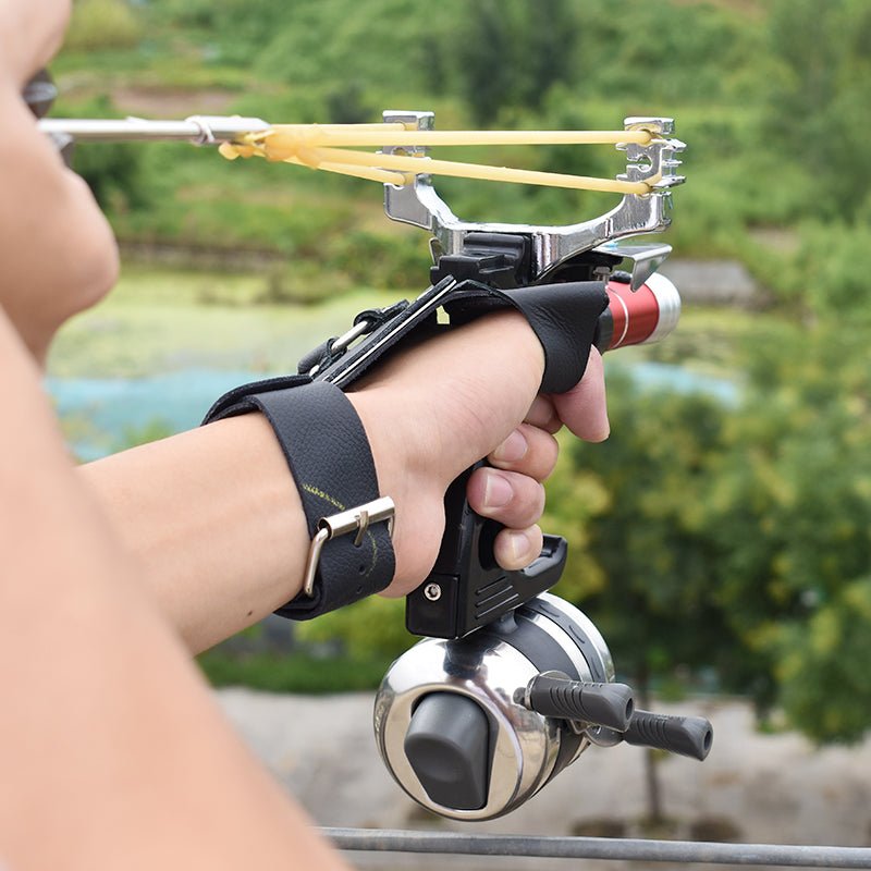 Powerful slingshot set with rubber band mud pellets for outdoor hunting and shooting fish - INDIAN SLINGSHOT