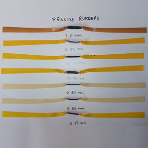 Dark Gray 17CM Length Short Pull Rubber Band 0.55MM-1.0mm Thickness High Quality Slingshot Catapult Accessories and Replacement Flat Bands - 1 Piece INDIAN SLINGSHOT