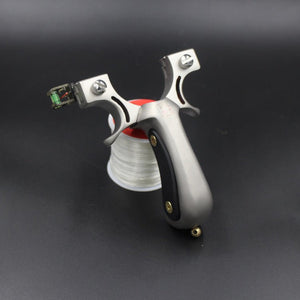 Precision Flat Leather Stainless Steel Slingshot Elephant Promise 98K Slingshot Built-in Fast Pressure Outdoor Level Slingshot - INDIAN SLINGSHOT