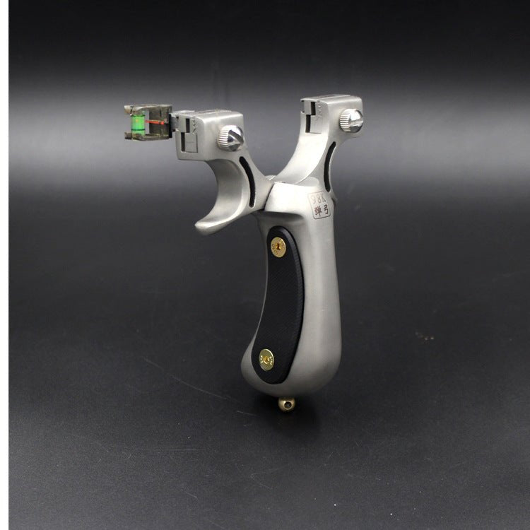 Precision Flat Leather Stainless Steel Slingshot Elephant Promise 98K Slingshot Built-in Fast Pressure Outdoor Level Slingshot - INDIAN SLINGSHOT