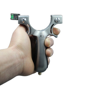 Precision Flat Leather Stainless Steel Slingshot Elephant Promise 98K Slingshot Built-in Fast Pressure Outdoor Level Slingshot - INDIAN SLINGSHOT