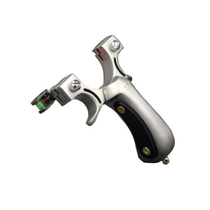 Precision Flat Leather Stainless Steel Slingshot Elephant Promise 98K Slingshot Built-in Fast Pressure Outdoor Level Slingshot - INDIAN SLINGSHOT