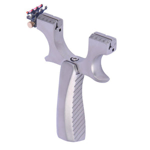 Precision Rubber Band Slingshot New Camshaft Stainless Steel Flat Leather Slingshot Clip 304 Outdoor Target Shooting Precision Slingshot - INDIAN SLINGSHOT